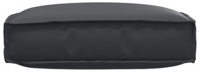 vidaXL Μαξιλάρι Παλέτας για Καθιστικό Μαύρο 60x60x12 cm Άνιθος Ύφασμα