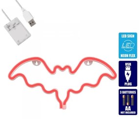 Διακοσμητικό Φωτιστικό Neon Led Batman 78579 Globostar 78579 Κόκκινο