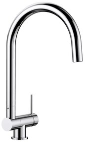 Blanco Coressa-F Chrome Μπαταρία Κουζίνας με Δεξί Πόμολο Σπαστή για Παράθυρο με Περιστρεφόμενο Ρουξούνι