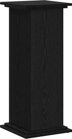 vidaXL Βάση φυτών Μαύρη Οξυά 33 x 33 x 80 cm Επεξεργασμένο ξύλο
