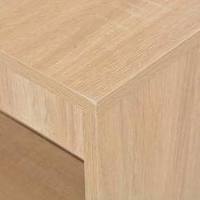 vidaXL Τραπέζι Μπαρ με Ράφι Χρώμα Δρυός 110 x 50 x 103 εκ.