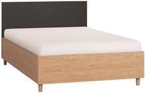 Κρεβάτι Simple-120 x 200-Φυσικό - Μαύρο - 125.00Χ202.50Χ89.50cm