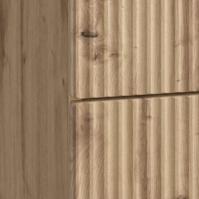 vidaXL Κομοδίνο Artisan Δρυς 43 x 34,5 x 48 εκ Επεξεργασμένο Ξύλο