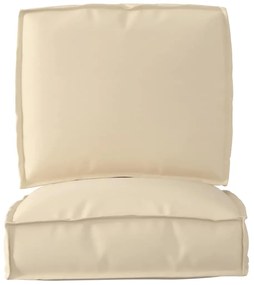 vidaXL Σετ Μαξιλαριών Πάγου 2 pcs Μπεζ Ύφασμα Όξφορντ