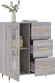 vidaXL Ντουλάπι Γκρι Sonoma 69,5 x 34 x 90 εκ. από Επεξεργασμένο Ξύλο