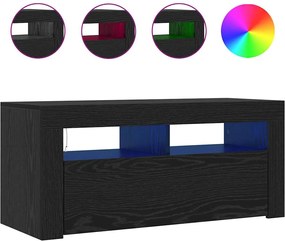 vidaXL Ντουλάπι TV Μαύρη Οξυά 90 x 35 x 40 εκ. Επεξεργασμένο ξύλο
