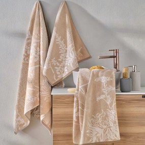 Πετσέτα Mosco 26 Beige Kentia Προσώπου 50x100cm 100% Βαμβάκι