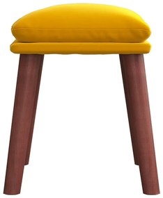 VidaXL Υποπόδιο Μουσταρδί 45x29,5x35 εκ. Βελούδινο