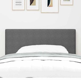vidaXL LED κεφαλάρι με φώτα λωρίδας LED Ανοιχτό γκρι 80 cm ύφασμα