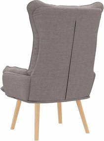 vidaXL Πολυθρόνα Taupe 69 x 74 x 93 εκ. Ύφασμα και Κόντρα Πλακέ