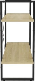 vidaXL Βιβλιοθήκη με 2 Ράφια Sonoma Δρυς 80 x 30 x 70 εκ. Επεξ. Ξύλο
