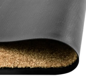 vidaXL Πατάκι Εισόδου Πλενόμενο Κρεμ 90 x 150 εκ.