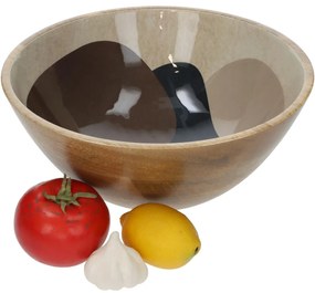 Μπολ ArteLibre Μπεζ Ξύλο 30x30x12cm