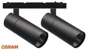 Διπλό Σποτ 20W 3000K Spotlight-6674-Μαύρο 6674