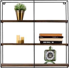 Wall Shelf Sunflower Black
Walnut