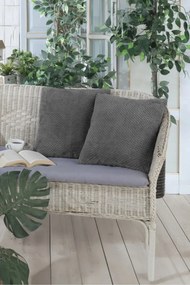 Stewehome Σετ 2 τεμαχίων μαξιλαροθήκες από πολυεστέρα cm τετράγωνες Γκρι 45x45 cm