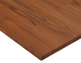 vidaXL Επιφάνεια Τραπεζιού Τετράγωνη Σκ. Καφέ 80x80x1,5 εκ. Ξύλο Δρυς