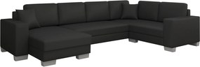 Γωνιακός καναπές Elsa-Αριστερή-Μαύρο - 312.00Χ210.00Χ92.00cm