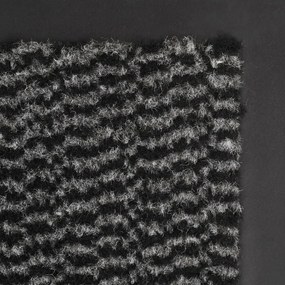 Πατάκι Απορροφητικό Σκόνης Ορθογώνιο Ανθρακί 60x90 εκ. Θυσανωτό - Ανθρακί
