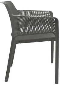 Καρέκλα - Πολυθρόνα Oviez pp σε ανθρακί απόχρωση 59x58x79 εκ. 59x58x79 εκ.