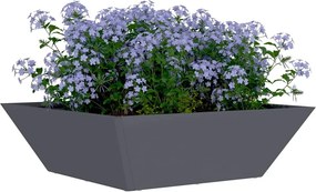 vidaXL Γλάστρα Κήπου 5 τμχ. Ανθρακί 50 x 50 x 15 cm