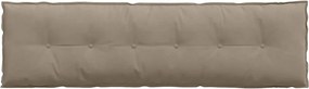 vidaXL Μαξιλάρι Πλάτης Taupe 180 x 50 εκ. Ύφασμα Μικροΐνας