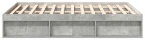 vidaXL Πλαίσιο Κρεβατιού Γκρι Σκυροδέματος 150 x 200 εκ. King Size