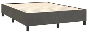 ΚΡΕΒΑΤΙ BOXSPRING ΜΕ ΣΤΡΩΜΑ ΣΚΟΥΡΟ ΓΚΡΙ 140X190 ΕΚ. ΒΕΛΟΥΔΙΝΟ 3143260