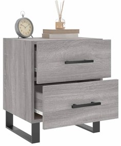 vidaXL Κομοδίνο Γκρι Sonoma 40 x 35 x 47,5 εκ. από Επεξεργασμένο Ξύλο