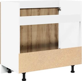 VidaXL Ντουλάπι Νιπτήρα "Lyon" από Τεχνητό Δρυ 80x46x81,5 εκ. από Τεχνητό Ξύλο