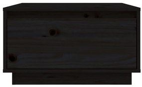 vidaXL Τραπεζάκι Σαλονιού Μαύρο 55 x 56 x 32 εκ. από Μασίφ Ξύλο Πεύκου