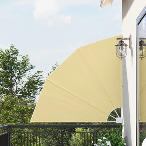vidaXL Αδιάφανο σκίαστρο μπαλκονιού Άμμος 140 x 140 cm ύφασμα