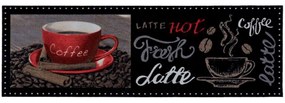 Χαλάκι Κουζίνας Cook & Wash 315 Coffee Latte 50X150cm Black-Red Sdim 50Χ150 Polyamide