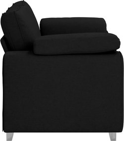 vidaXL Διθέσιος καναπές Μαύρο 160 cm ύφασμα