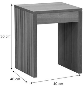 Βοηθητικό τραπέζι Focused MDF φυσικό 40x40x50εκ 40x40x50 εκ.