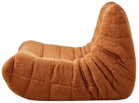 VEVOR L-Shaped Bean Bag Chair with Soft Armrests and Storage Pocket Brown