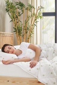 Stewehome Μαξιλάρι από μπαμπού σετ 2 τεμαχίων Λευκό 50x70 cm