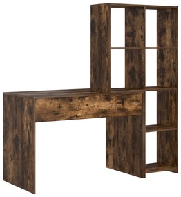 vidaXL Γραφείο Καπνιστή δρυς 138.5 x 55 x 143 εκ Επεξεργασμένο ξύλο