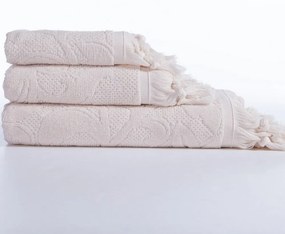 Πετσέτα Sangalia Ecru Nef-Nef Homeware Προσώπου 50x90cm 100% Βαμβάκι