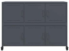 vidaXL Ντουλάπι Ανθρακί 100,5x39x72 εκ. από Χάλυβα