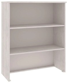 vidaXL Πάνω Μέρος Ντουλαπιού HAMAR Λευκό 85x35x100 εκ. Μασίφ Πεύκο