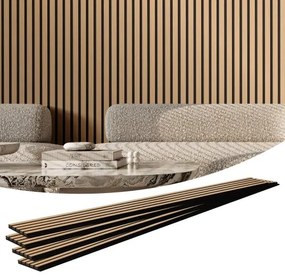 VEVOR Wood Slat Acoustic Panels 7.9 x 94.5 inch for Modern Wall Decor Light Oak