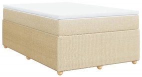 ΚΡΕΒΑΤΙ BOXSPRING ΜΕ ΣΤΡΩΜΑ ΚΡΕΜ 120X200 ΕΚ. ΥΦΑΣΜΑΤΙΝΟ 3285565