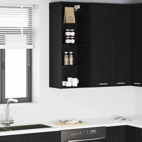 vidaXL Κρεμαστό ντουλάπι Μαύρη Οξυά 40 x 29,5 x 100 εκ.