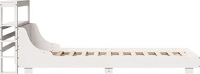 vidaXL Σκελετός Κρεβ. Χωρίς Στρώμα Λευκό 90x200 εκ Μασίφ Πεύκο