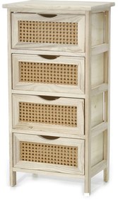 Ντουλάπι Φυσικό Ξύλο/Ρατάν 36.5x26.5x73cm