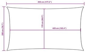 ΠΑΝΙ ΣΚΙΑΣΗΣ ΟΡΘΟΓΩΝΙΟ ΛΕΥΚΟ 2 X 4,5 Μ. ΑΠΟ ΎΦΑΣΜΑ OXFORD 135258