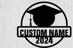 Intra απο ξύλο plywood 3mm-4mm πάχος - Κατηγορία 2024 Graduation Metal Laser Cut Δίασταση 40x50 cm INTRAFABR-100257783