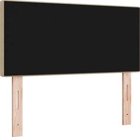vidaXL LED κεφαλάρι Γκρι Πράσινο 80 cm Υφασμάτινο Κορντουρά