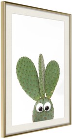 Αφίσα - Funny Cactus III - 20x30 - Χρυσό - Με πασπαρτού